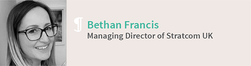 Bethan Francis, Managing Director of Stratcom UK